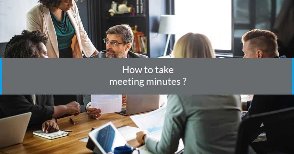 How to take meeting minutes