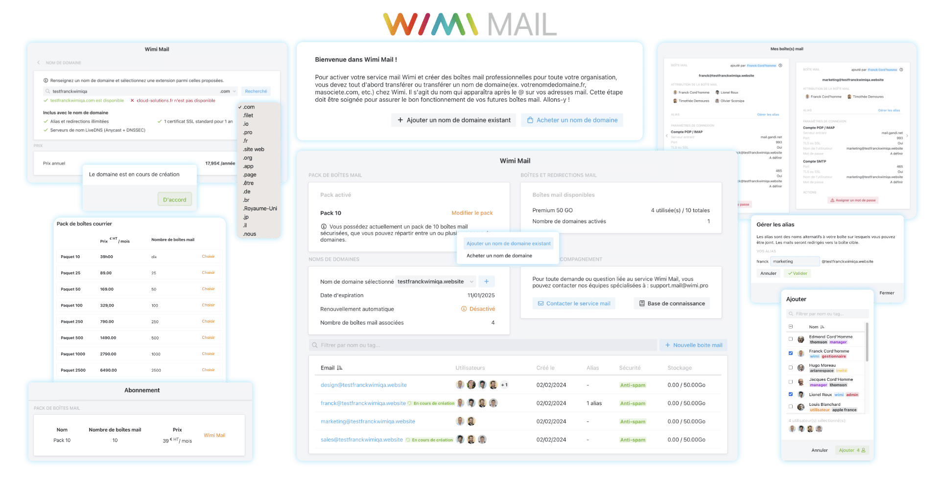 screens 3 landing page wimi mail inbox 1920px alpha v1 - Wimi